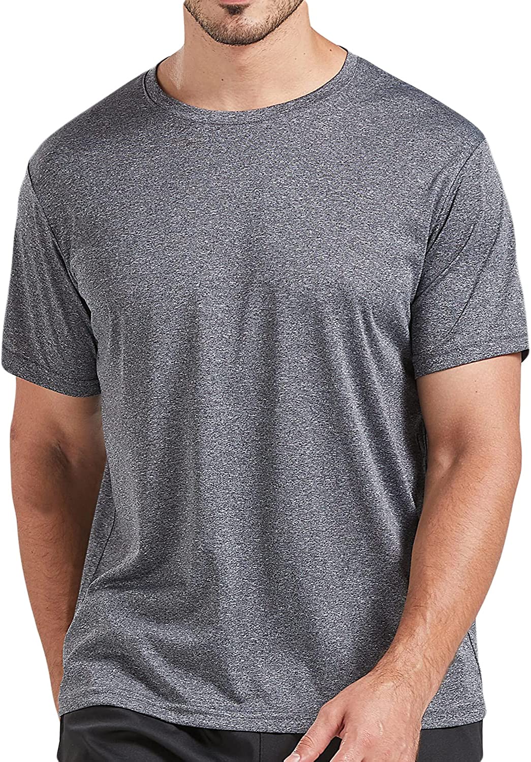 5 Pack Men's Dry Fit T Shirts, Athletic Running Gym Workout Short Sleeve Tee Shirts for Men - Image 6